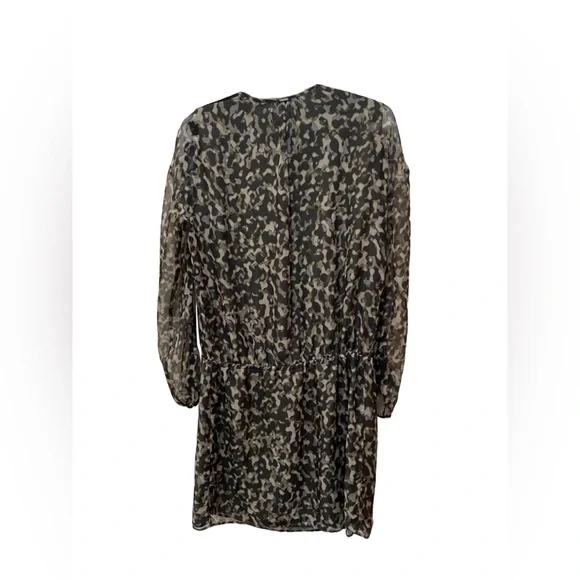 Ikks camouflage leopard dress long sleeve size médium - Picture 3 of 9